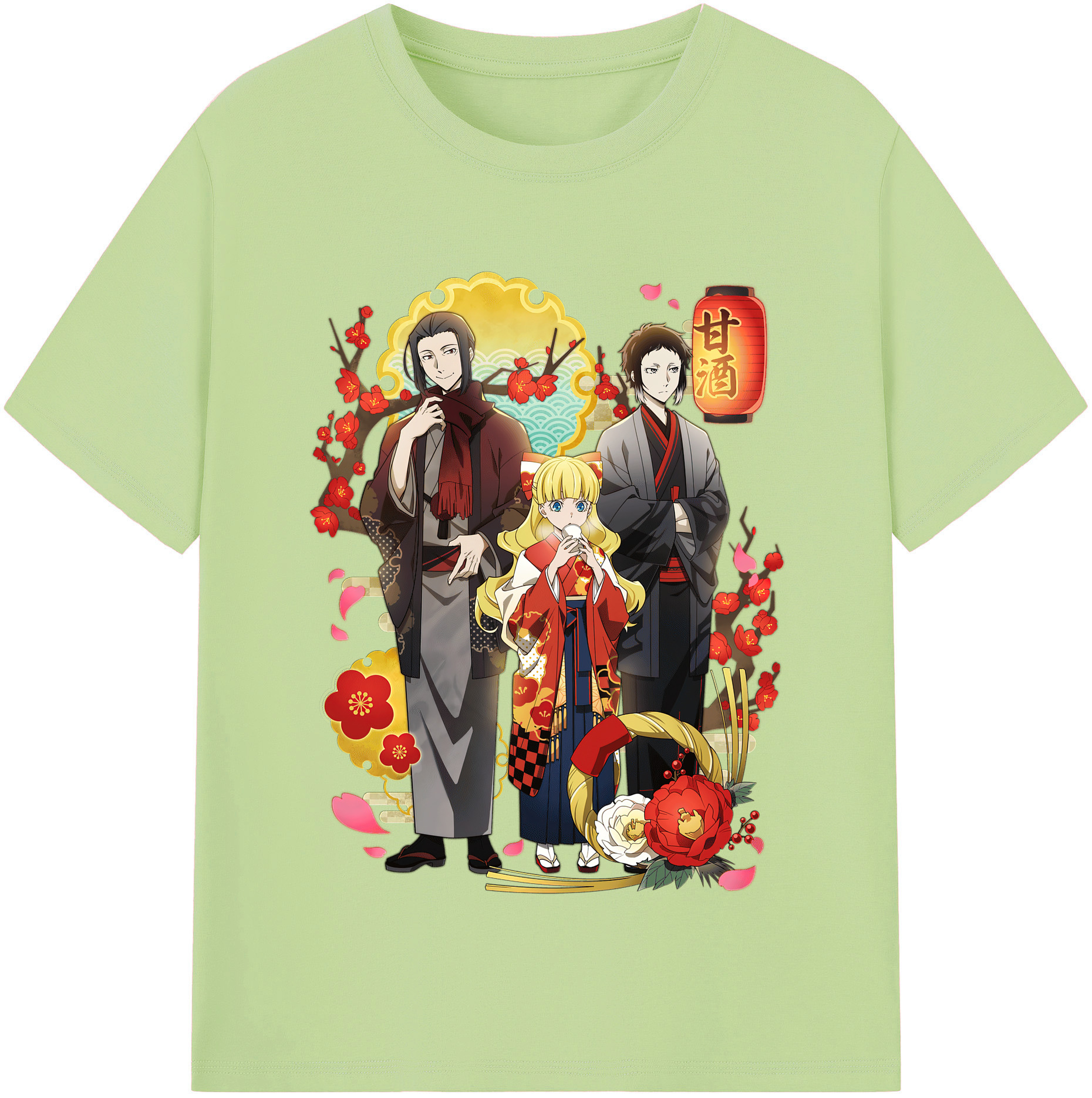 （画像用） 文豪ストレイドッグス Bungo Stray Dogs 綿100％半袖Tシャツ（フロントプリント）